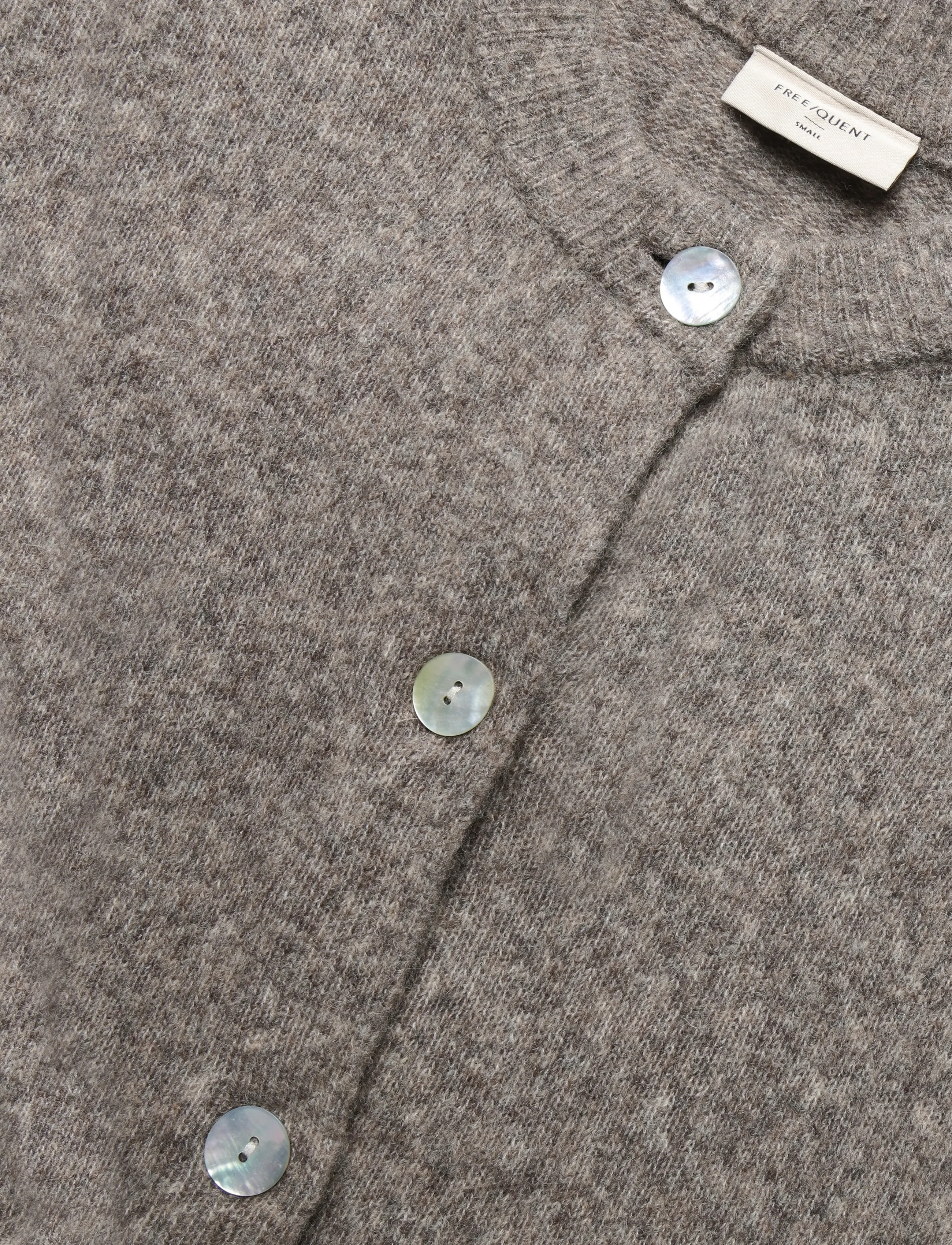 FREE/QUENT - FQALPA-VEST - kootud vestid - morel melange - 2