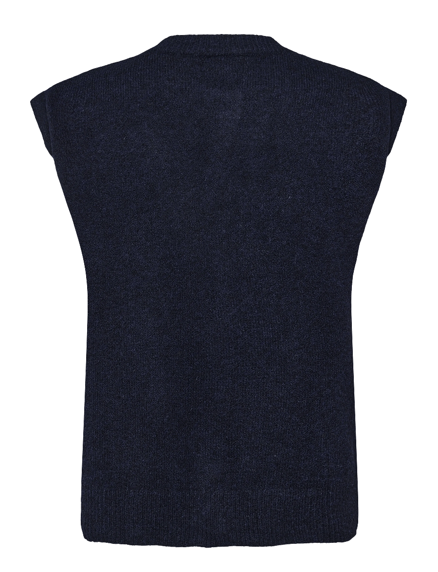 FREE/QUENT - FQALPA-VEST - kootud vestid - navy blazer melange - 2