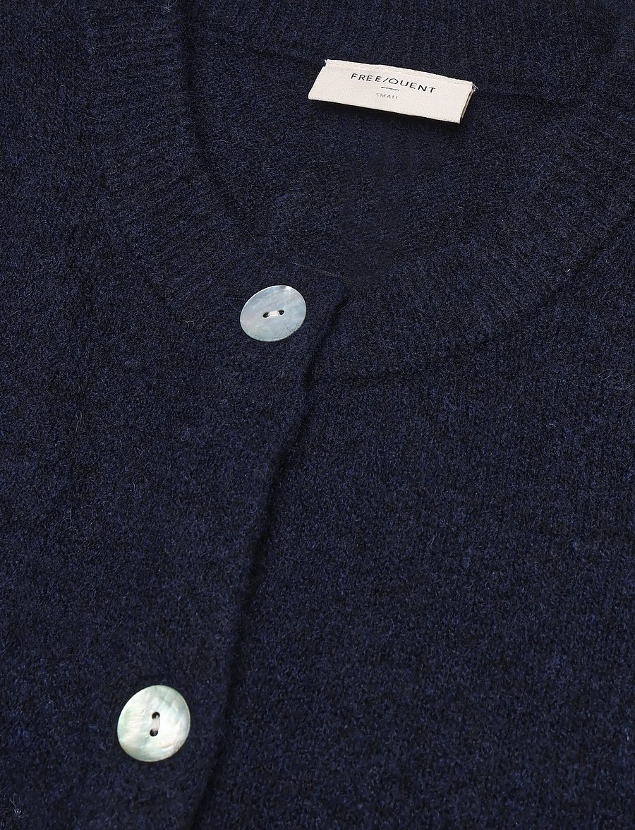 FREE/QUENT - FQALPA-VEST - kootud vestid - navy blazer melange - 5
