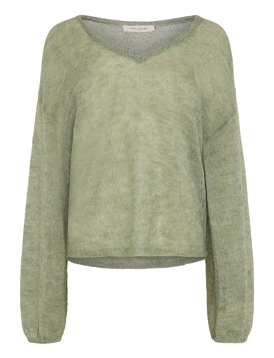 FREE/QUENT - FQDIDO-PULLOVER - stickade tröjor - iceberg green melange - 1