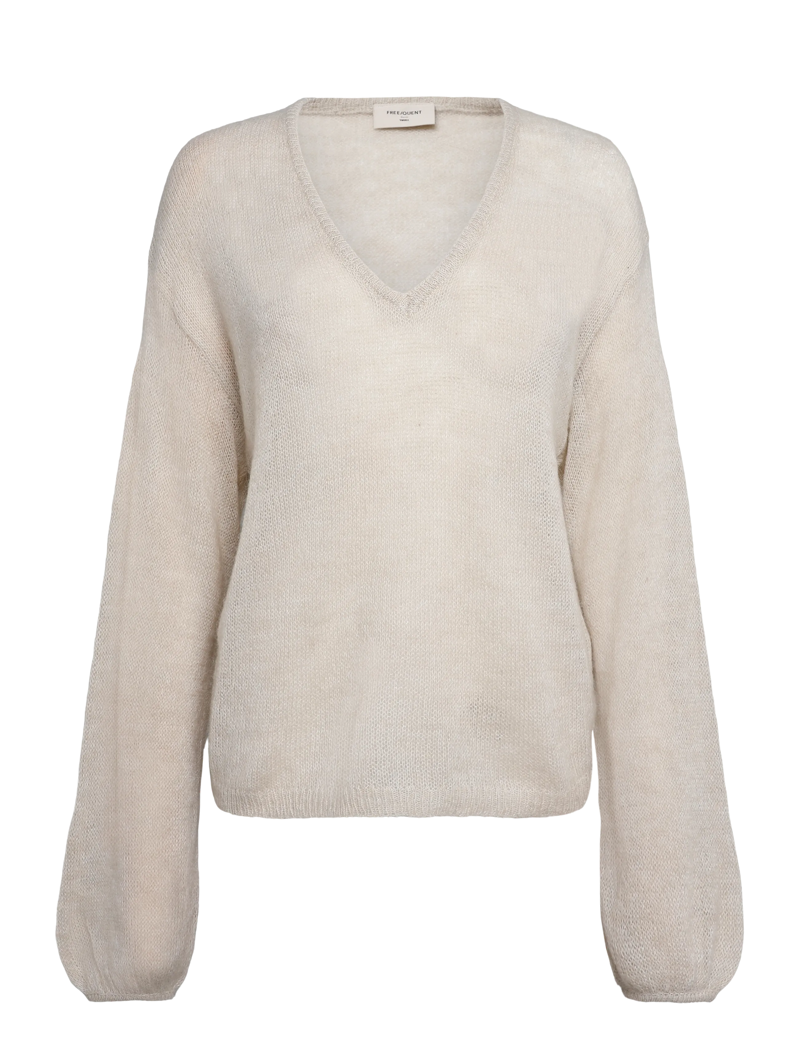 FREE/QUENT FQDIDO-PULLOVER - Riided - MOONBEAM MELANGE / cream