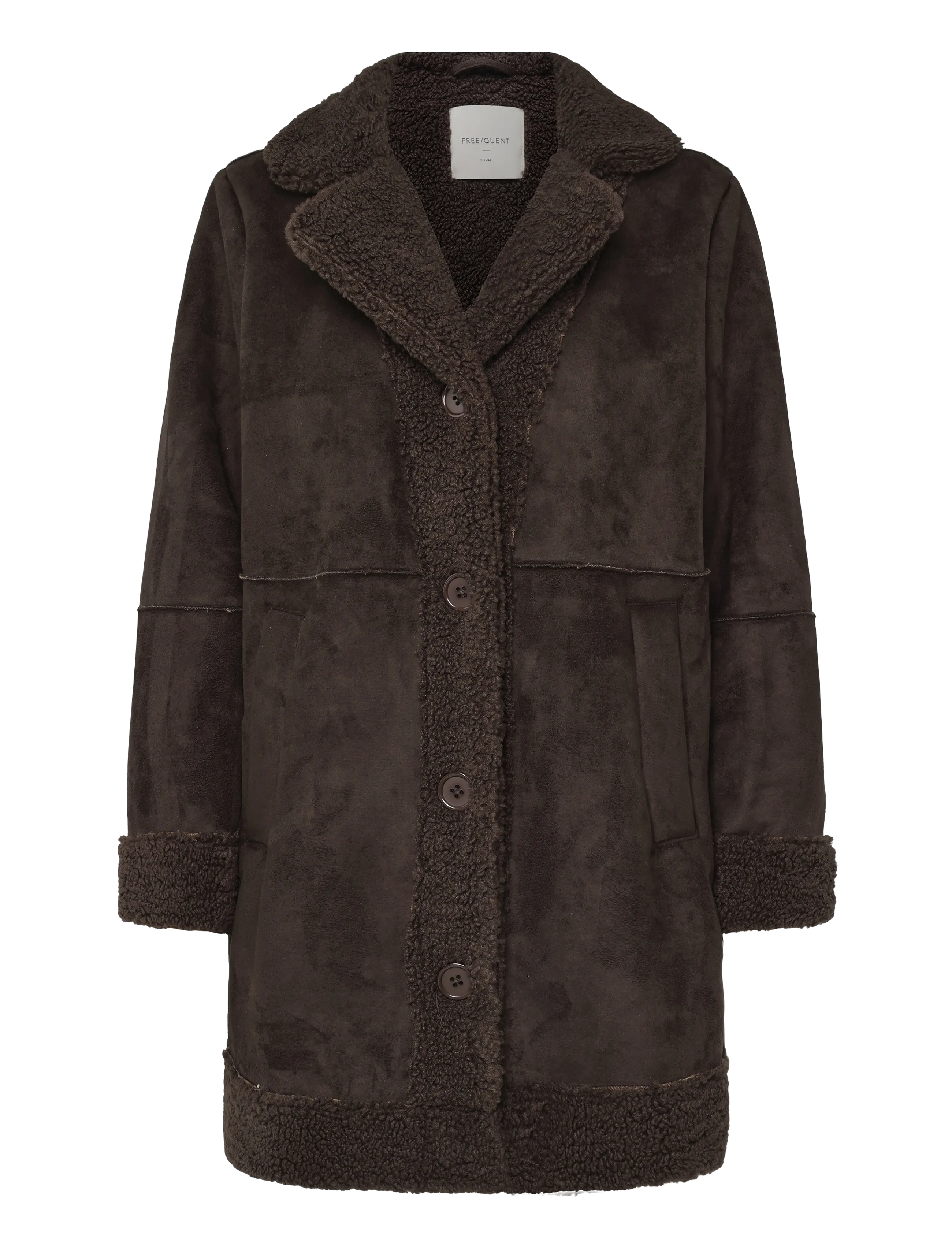 FREE/QUENT FQLAMBY-JACKET - Kunstpelz - MOLE / brown
