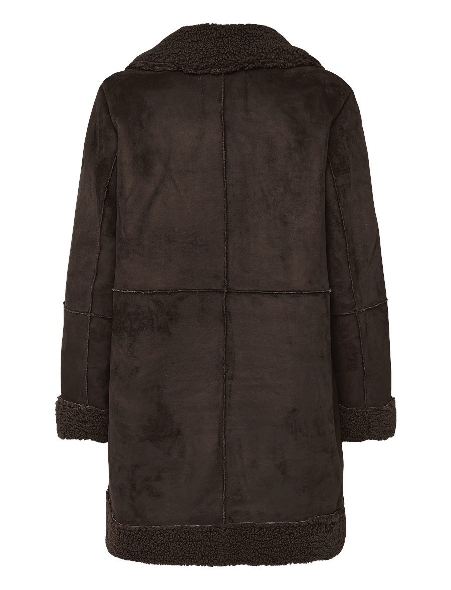 FREE/QUENT - FQLAMBY-JACKET - kunstkarusnahk - mole - 1