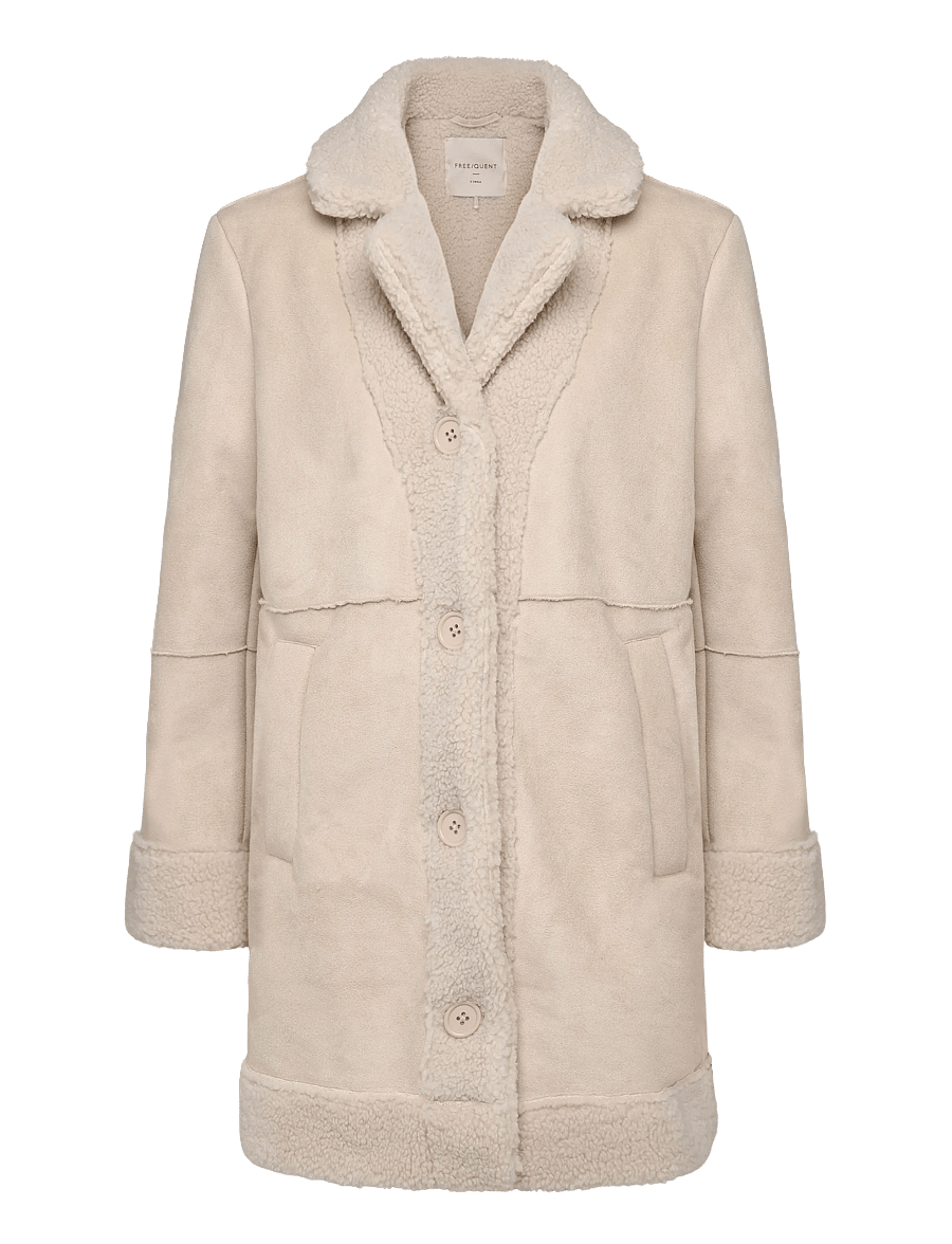 FREE/QUENT - FQLAMBY-JACKET - kunstpelz - moonbeam - 0