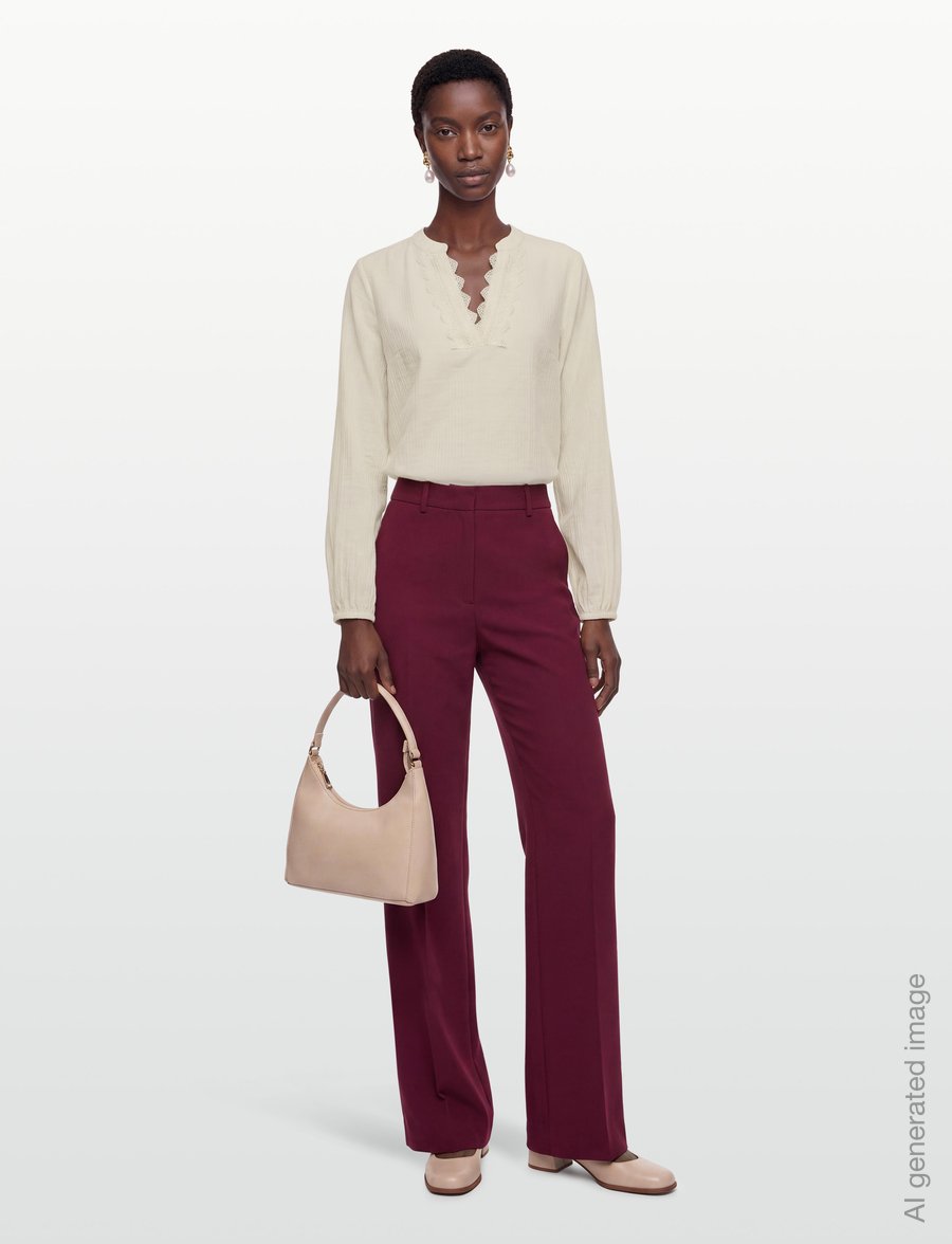 FREE/QUENT - FQMAI-BLOUSE - langärmelige blusen - moonbeam - 0