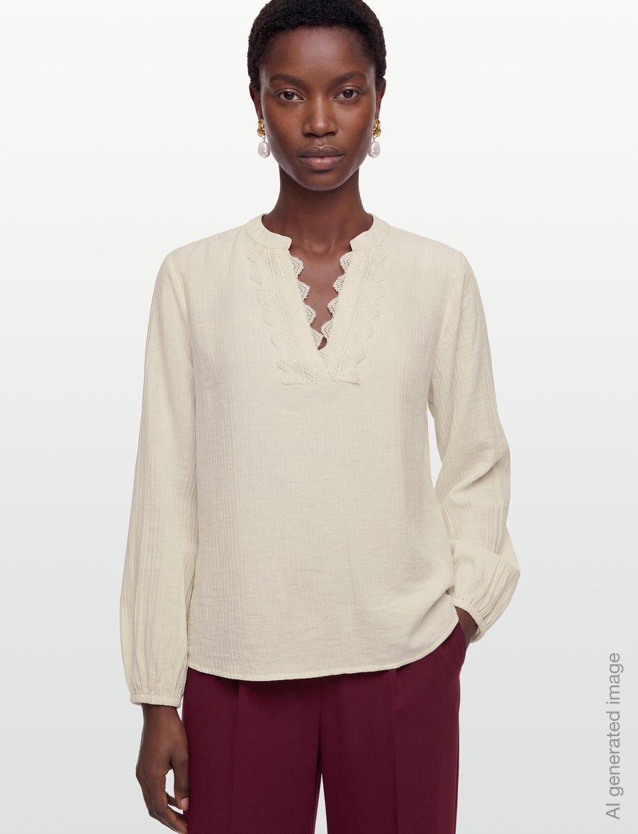 FREE/QUENT - FQMAI-BLOUSE - langärmelige blusen - moonbeam - 3