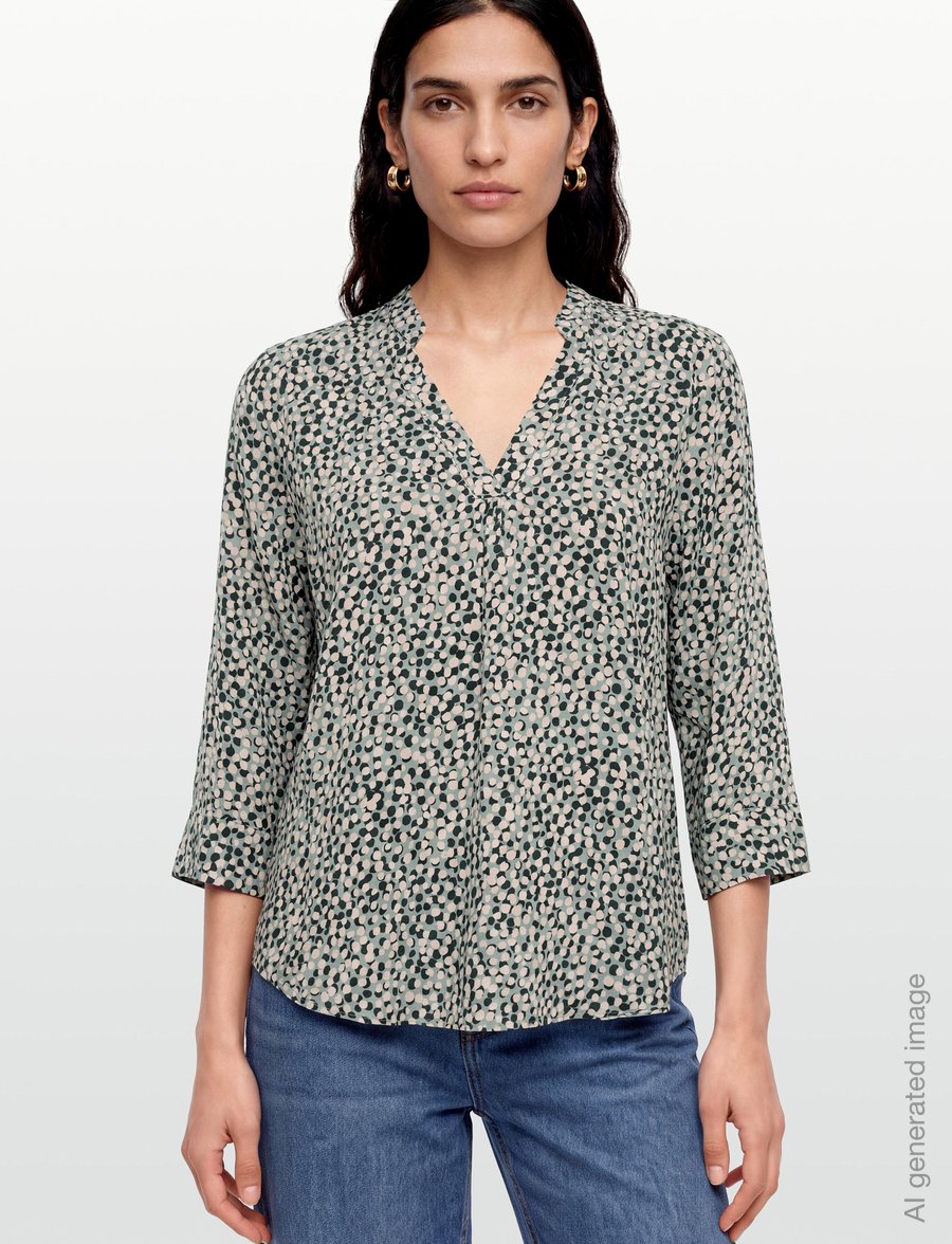 FREE/QUENT - FQADNEY-BLOUSE - langärmelige blusen - iceberg green w. moonbeam - 3