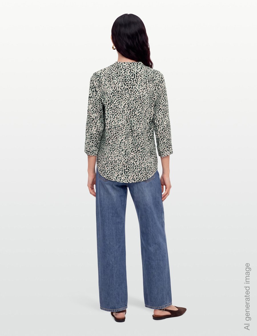 FREE/QUENT - FQADNEY-BLOUSE - langärmelige blusen - iceberg green w. moonbeam - 4