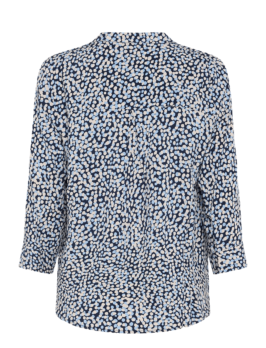 FREE/QUENT - FQADNEY-BLOUSE - langærmede bluser - navy blazer w. moonbeam - 1
