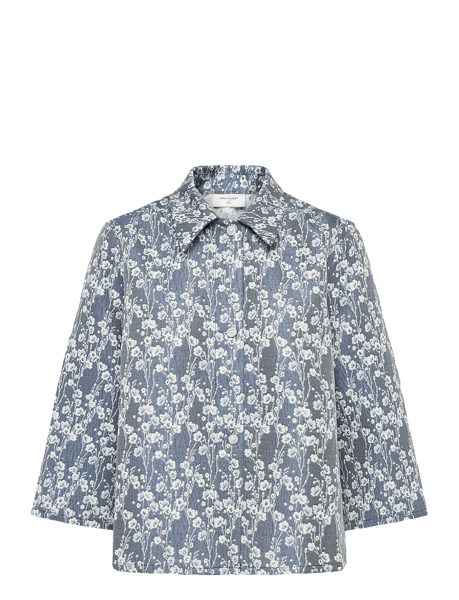 FREE/QUENT - FQFALLY-JACKET - frühlingsjacken - vintage indigo w star off-whit - 1