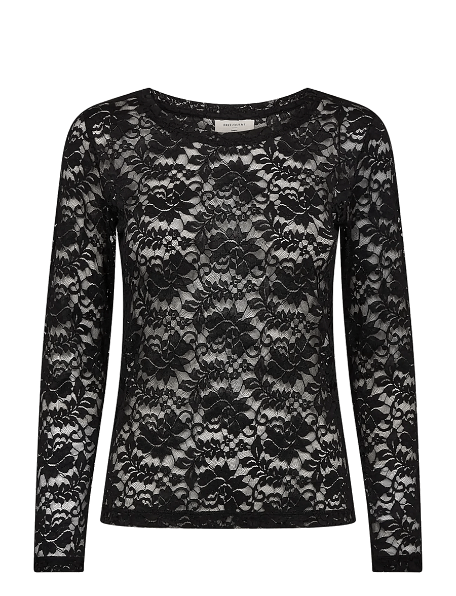 FREE/QUENT - FQSALDO-TEE - langærmede toppe - black - 1