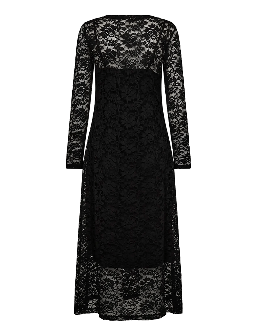 FREE/QUENT - FQSALDO-DRESS - spitzenkleider - black - 1