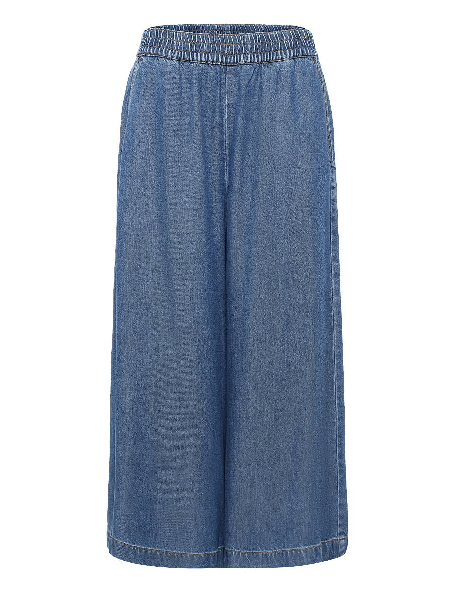 FREE/QUENT - FQMILO-PANTS - culottes - medium blue denim - 1