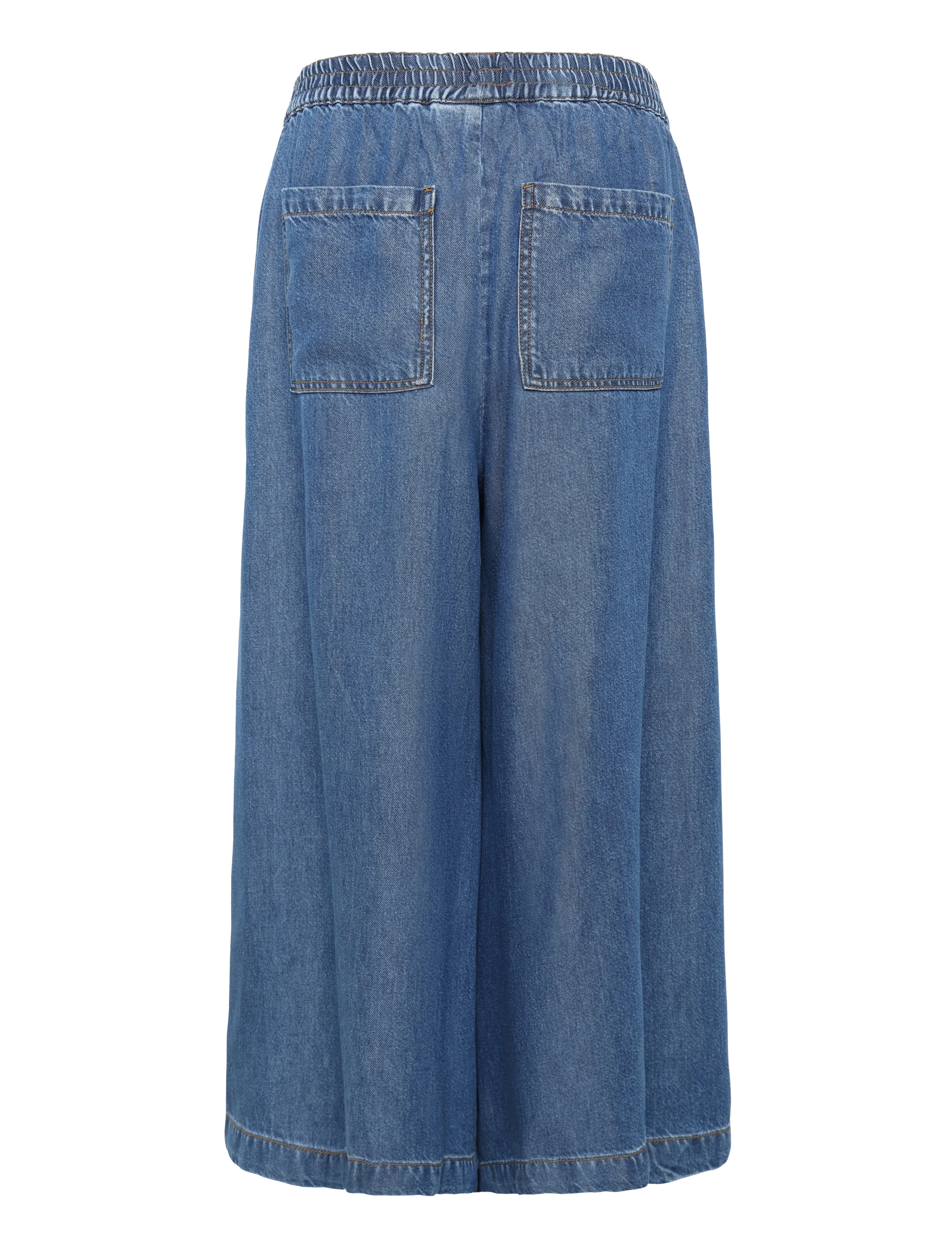 FREE/QUENT - FQMILO-PANTS - culottes - medium blue denim - 2