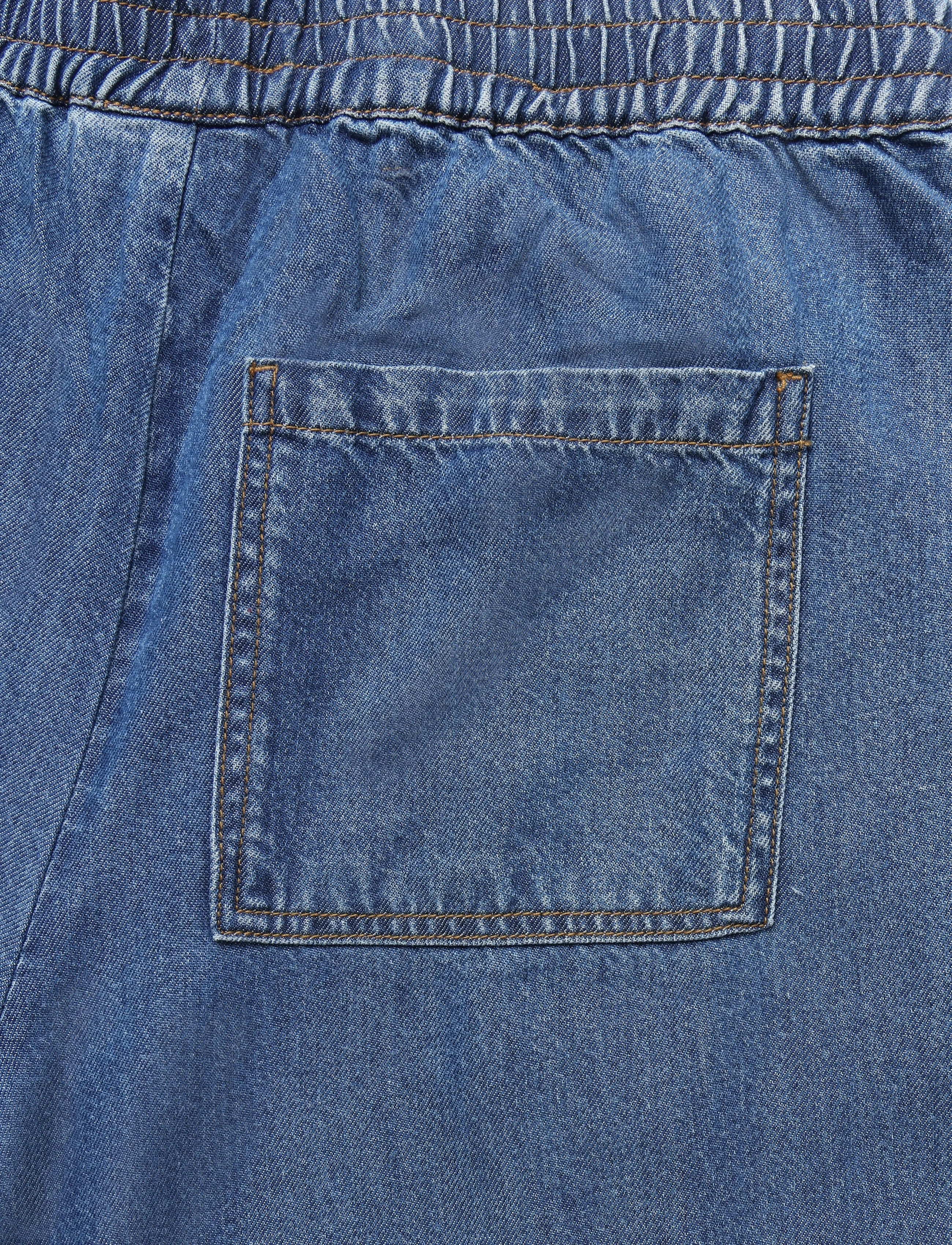FREE/QUENT - FQMILO-PANTS - culottes - medium blue denim - 4