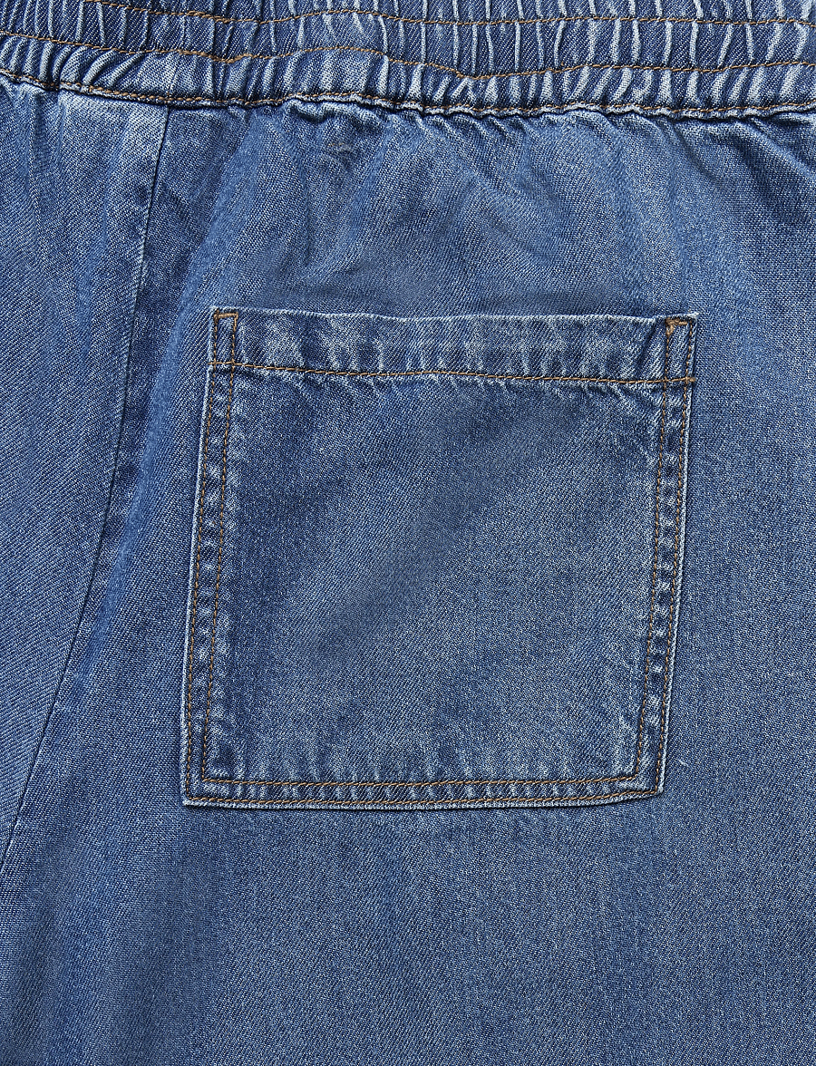 FREE/QUENT - FQMILO-PANTS - culottes - medium blue denim - 4