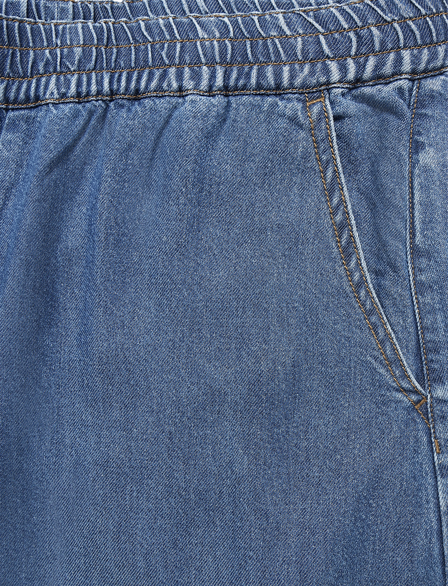 FREE/QUENT - FQMILO-PANTS - culottes - medium blue denim - 5