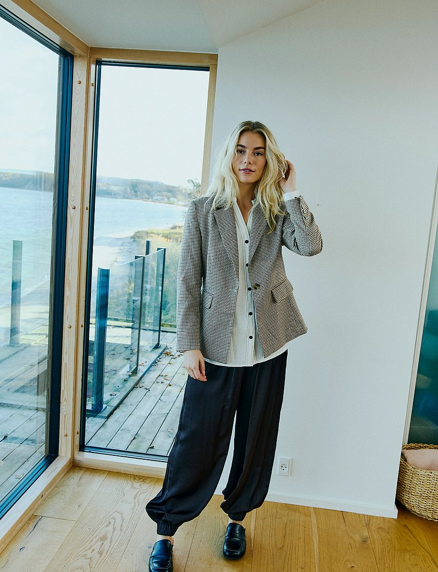 FREE/QUENT - FQSANDY-JACKET - Üherealised pintsakud - moonbeam w. black - 0