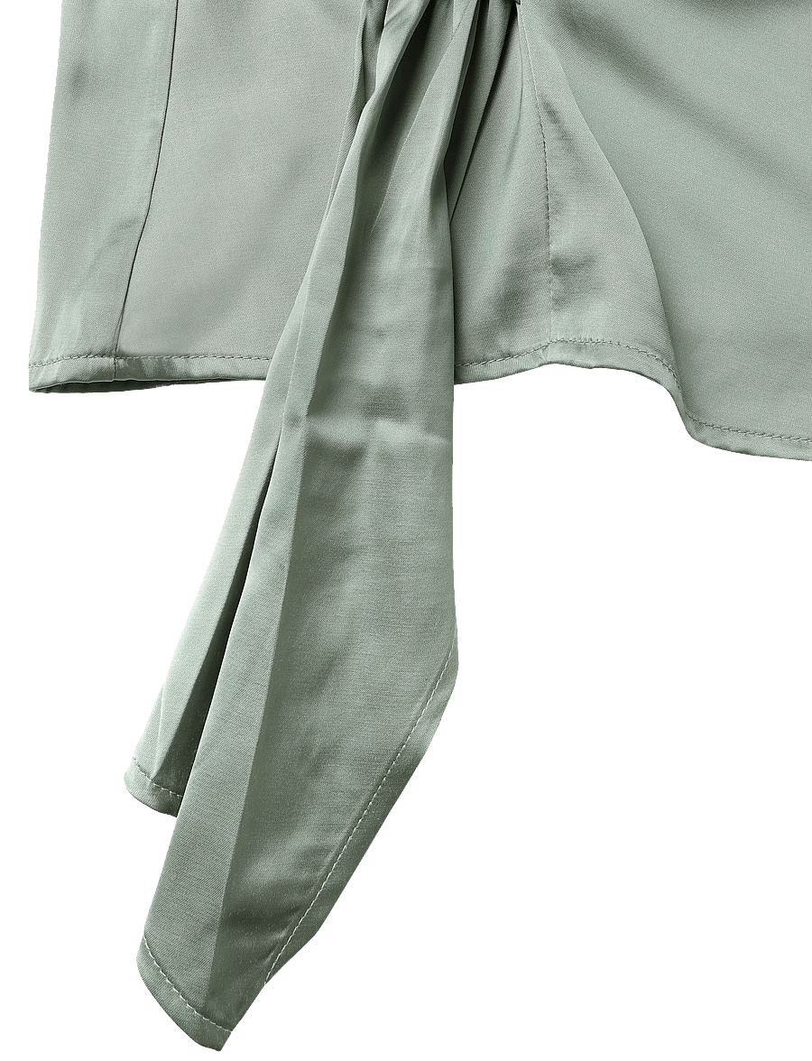 FREE/QUENT - FQDOVA-BLOUSE - kurzärmelige blusen - iceberg green - 4