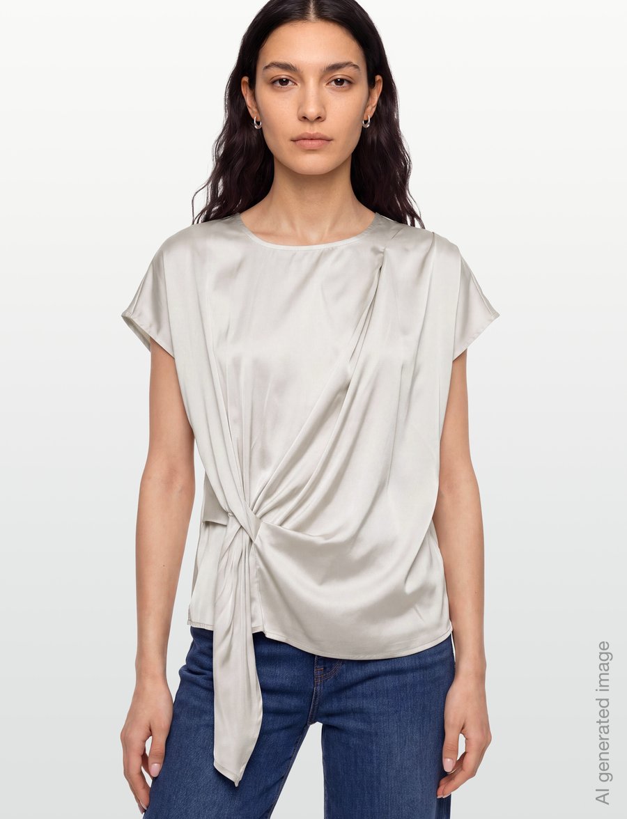 FREE/QUENT - FQDOVA-BLOUSE - lühikeste varrukatega pluusid - moonbeam - 3