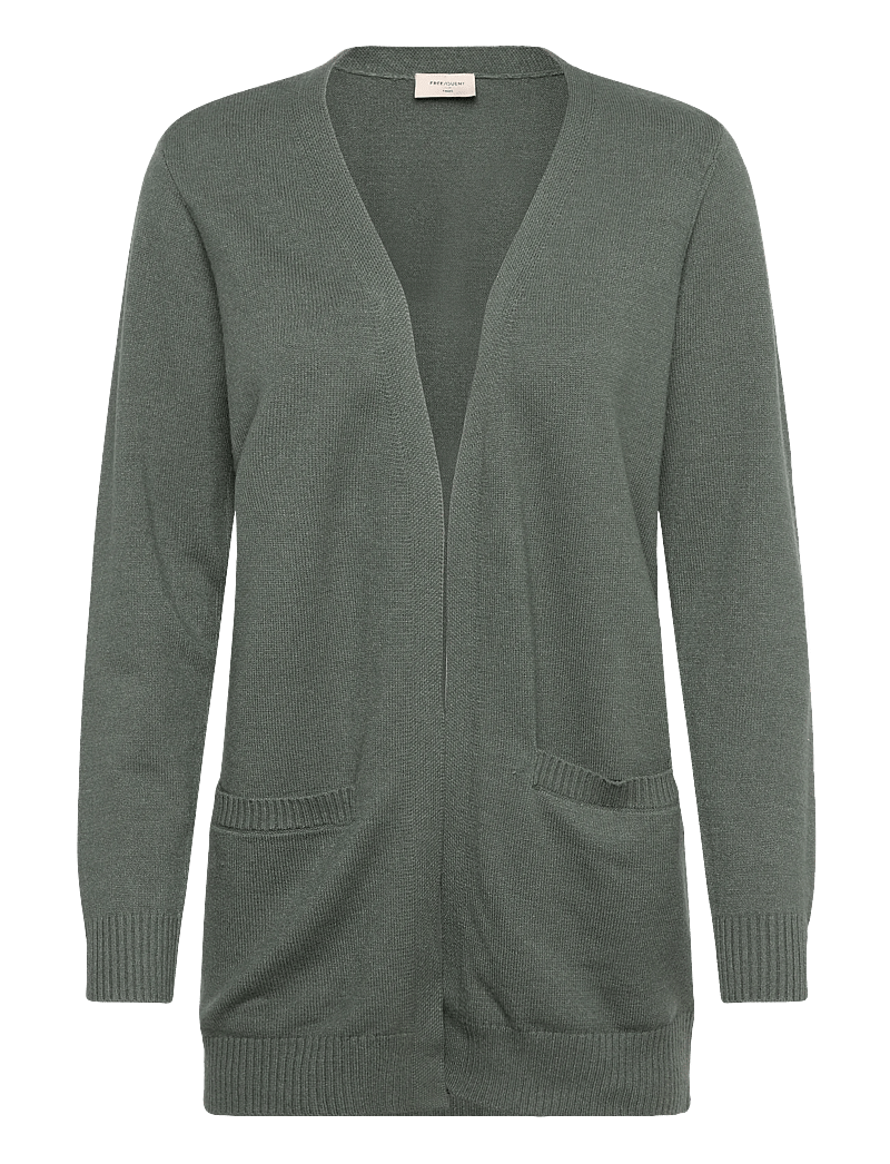 FREE/QUENT - FQAGNES-CARDIGAN - cardigans - dark forest melange - 0