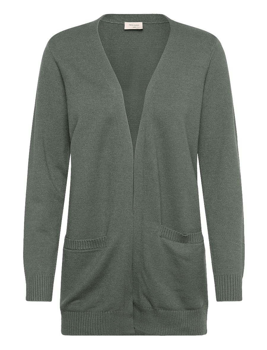 FREE/QUENT - FQAGNES-CARDIGAN - cardigans - dark forest melange - 0