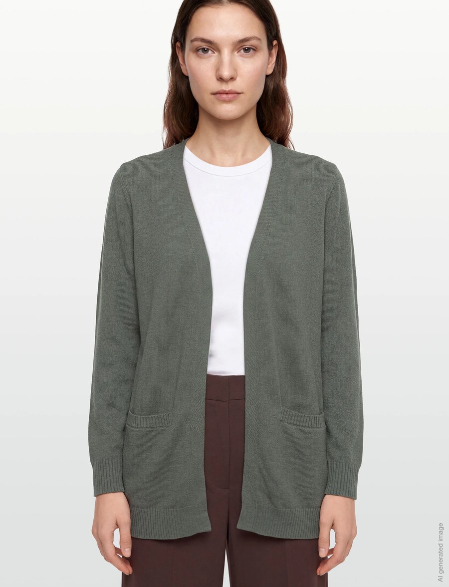 FREE/QUENT - FQAGNES-CARDIGAN - strickjacken - dark forest melange - 3