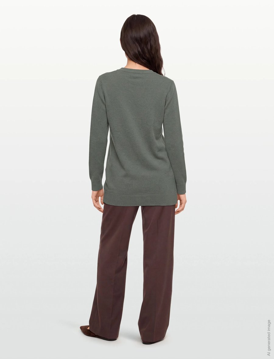 FREE/QUENT - FQAGNES-CARDIGAN - strickjacken - dark forest melange - 4
