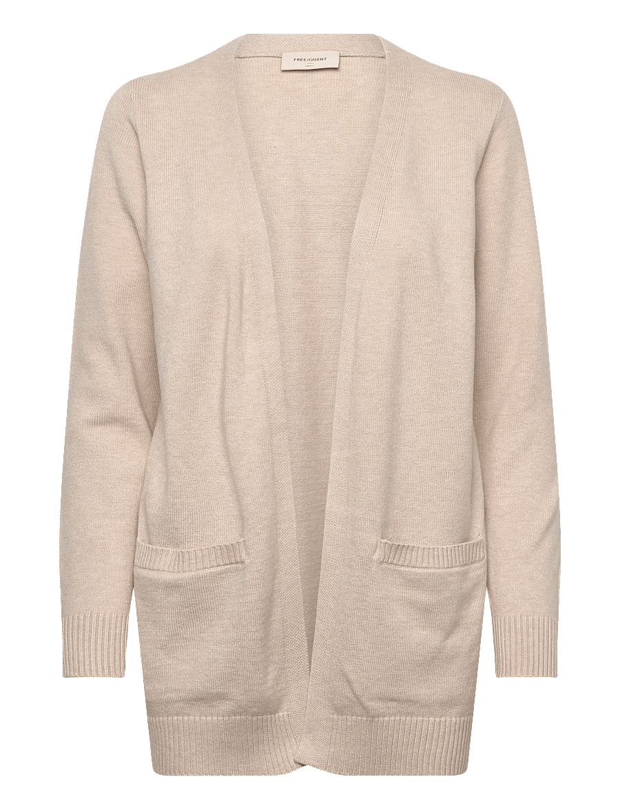 FREE/QUENT - FQAGNES-CARDIGAN - strickjacken - moonbeam melange - 0