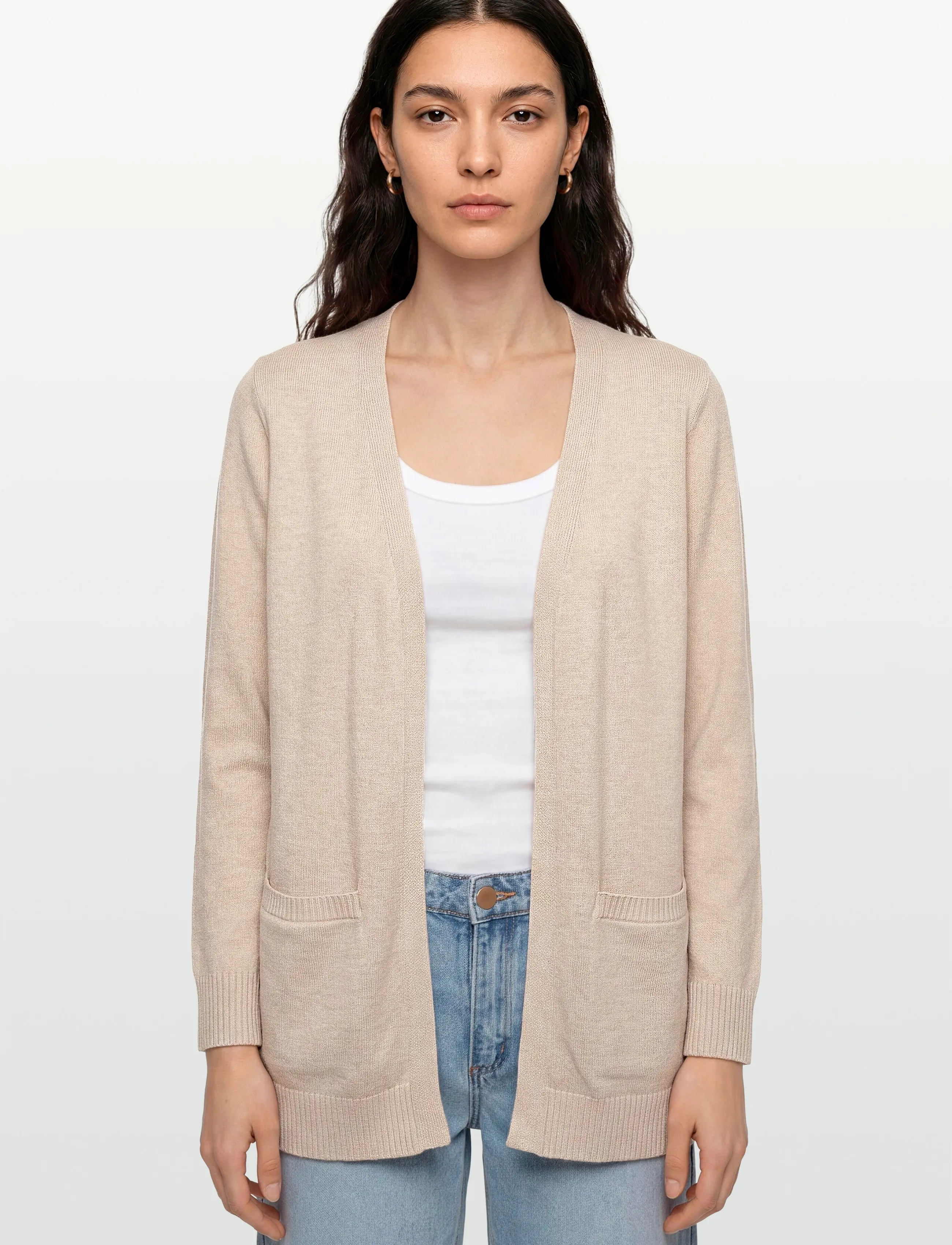 FREE/QUENT - FQAGNES-CARDIGAN - lowest prices - moonbeam melange - 3