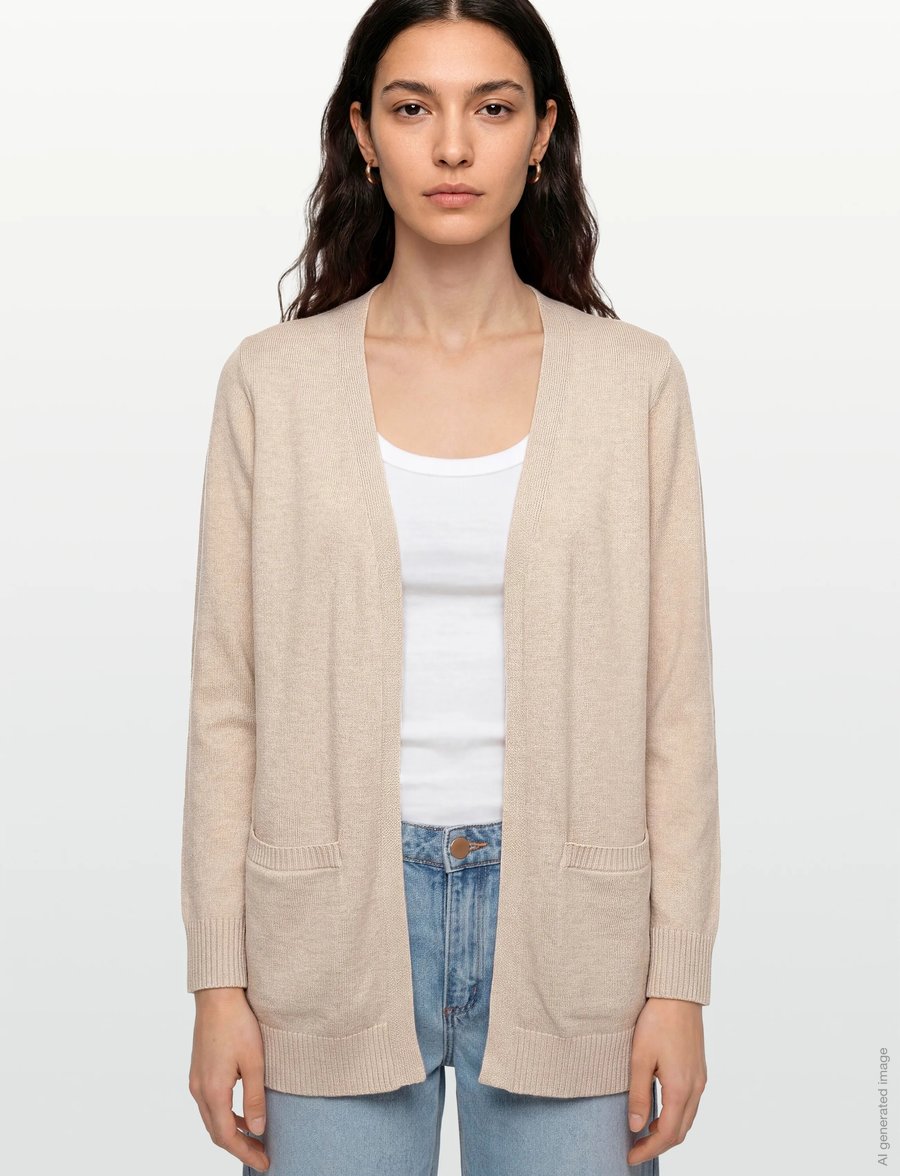 FREE/QUENT - FQAGNES-CARDIGAN - strickjacken - moonbeam melange - 3