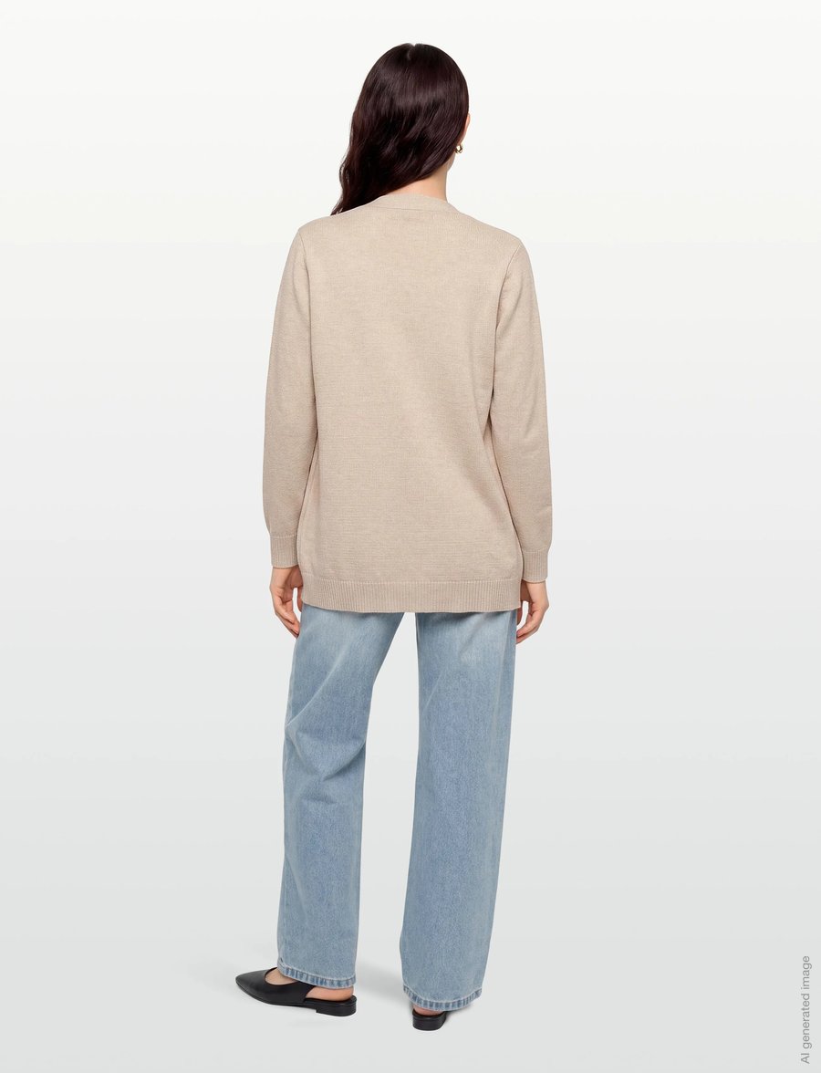 FREE/QUENT - FQAGNES-CARDIGAN - strickjacken - moonbeam melange - 4