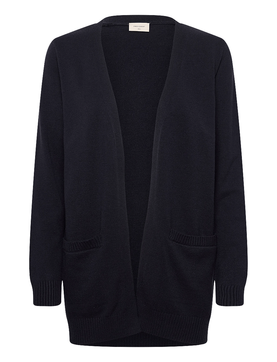 FREE/QUENT - FQAGNES-CARDIGAN - strickjacken - navy blazer - 0