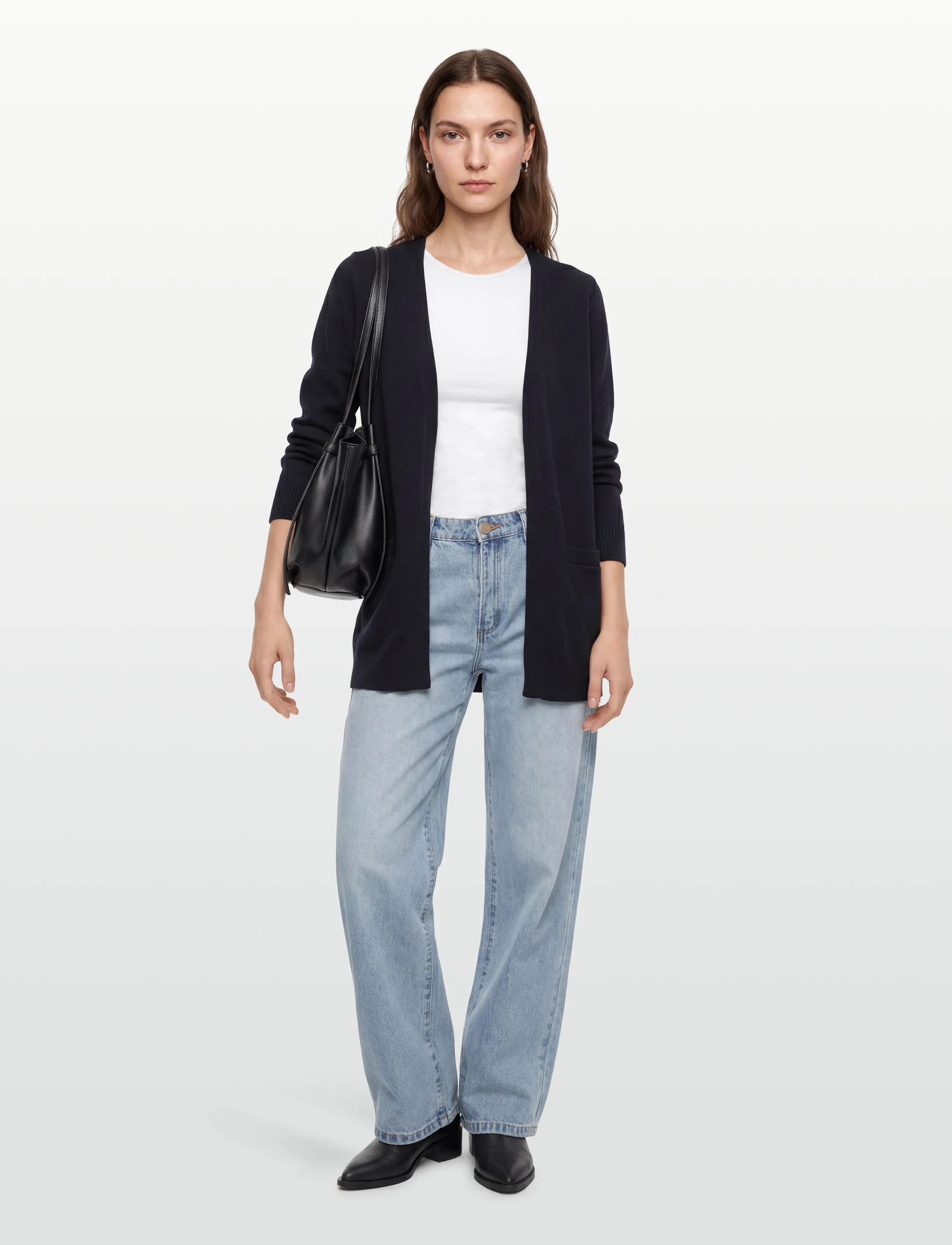 FREE/QUENT - FQAGNES-CARDIGAN - lowest prices - navy blazer - 0