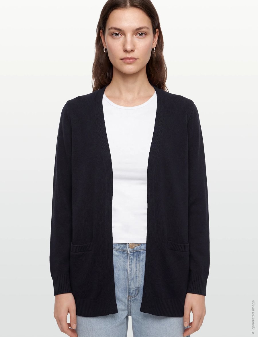 FREE/QUENT - FQAGNES-CARDIGAN - strickjacken - navy blazer - 3
