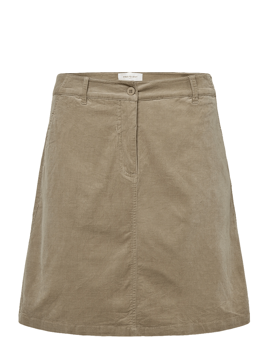 FREE/QUENT - FQOLANA-SKIRT - kurze röcke - desert taupe - 0