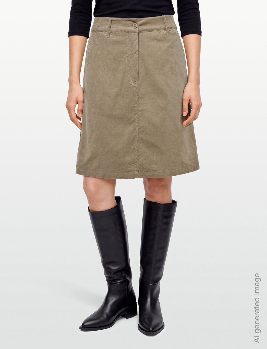 FREE/QUENT - FQOLANA-SKIRT - miniseelikud - desert taupe - 2