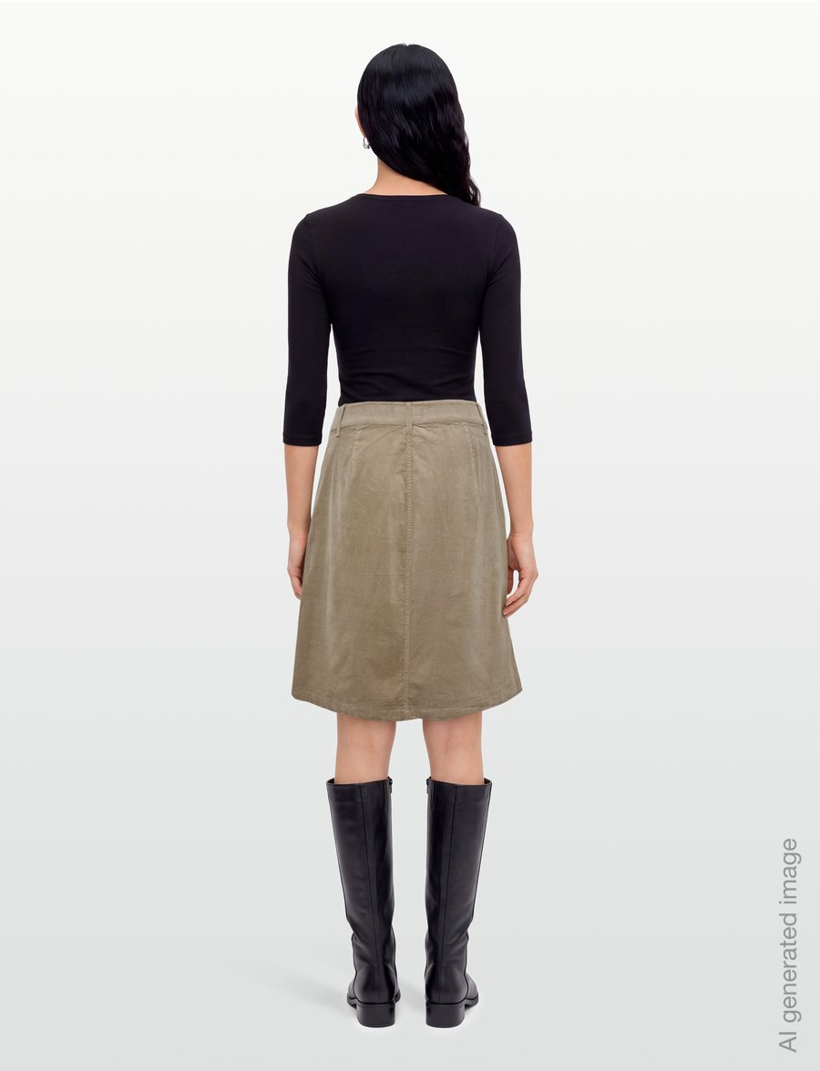 FREE/QUENT - FQOLANA-SKIRT - miniseelikud - desert taupe - 4