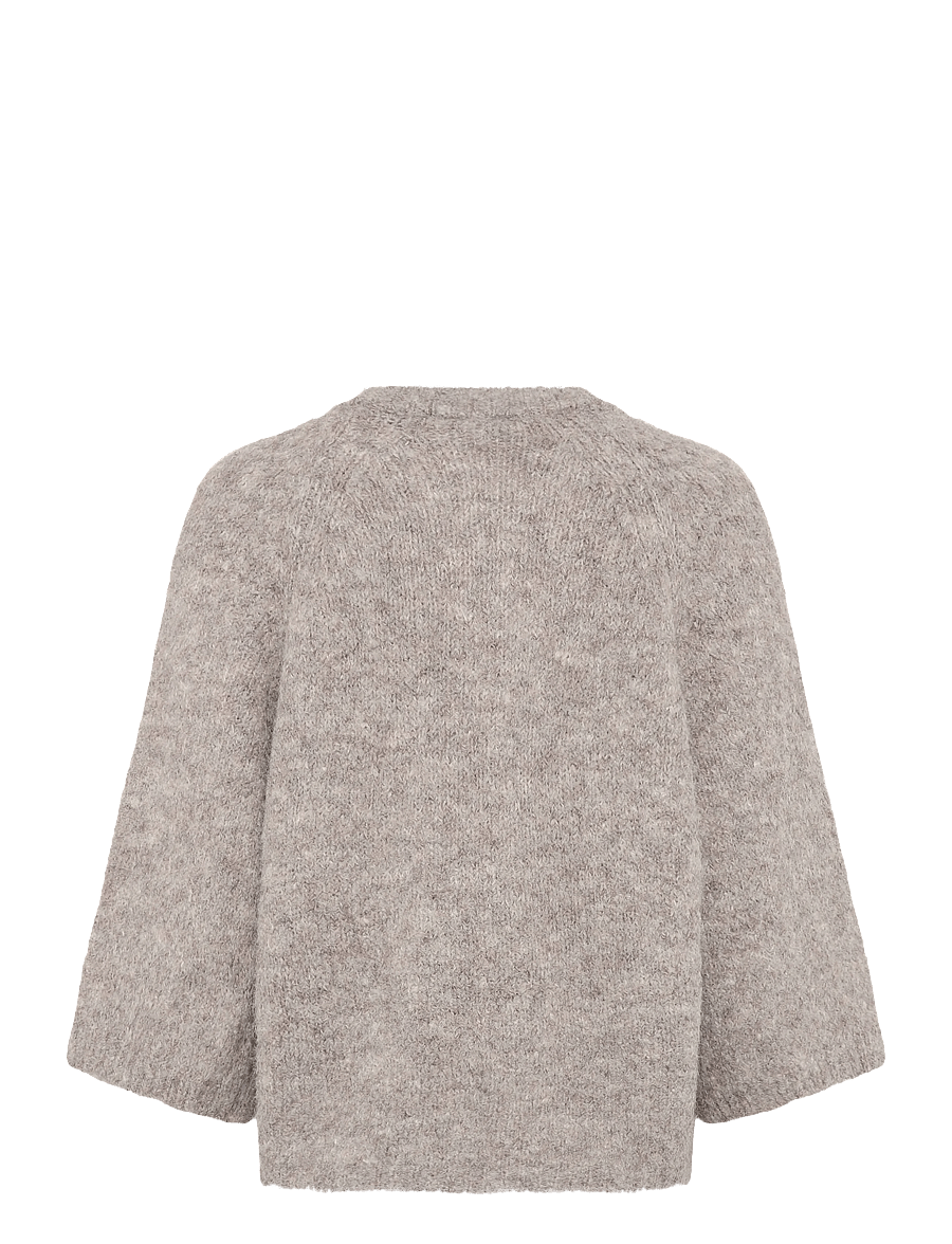 FREE/QUENT - FQGRSLULU-CARDIGAN - koftor - desert taupe melange - 2