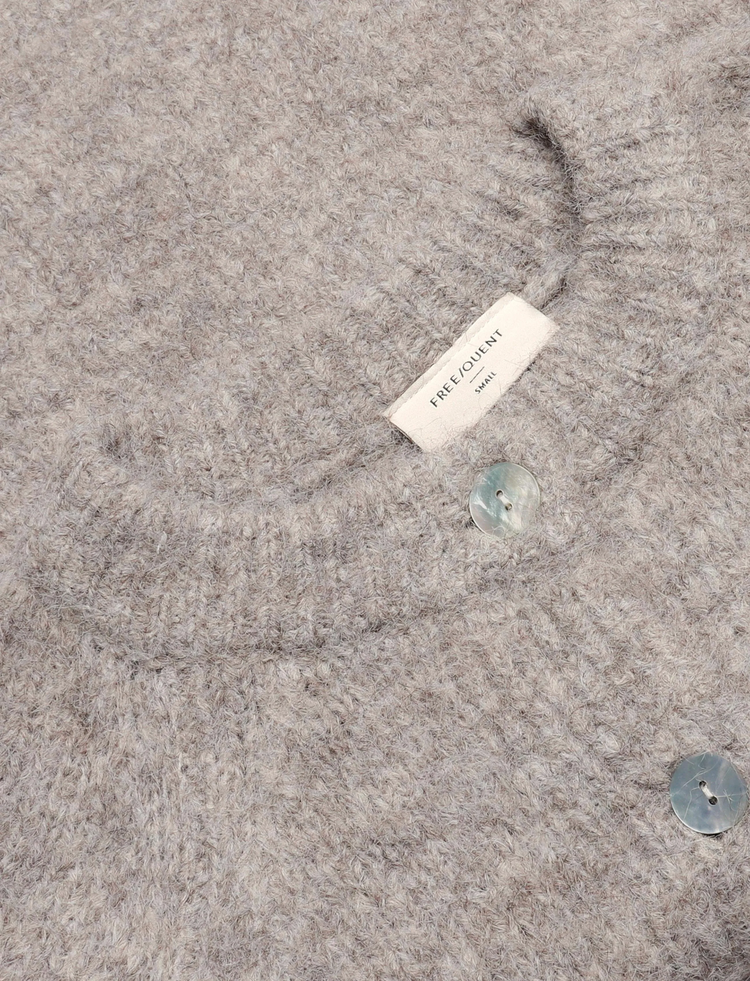 FREE/QUENT - FQGRSLULU-CARDIGAN - koftor - desert taupe melange - 3