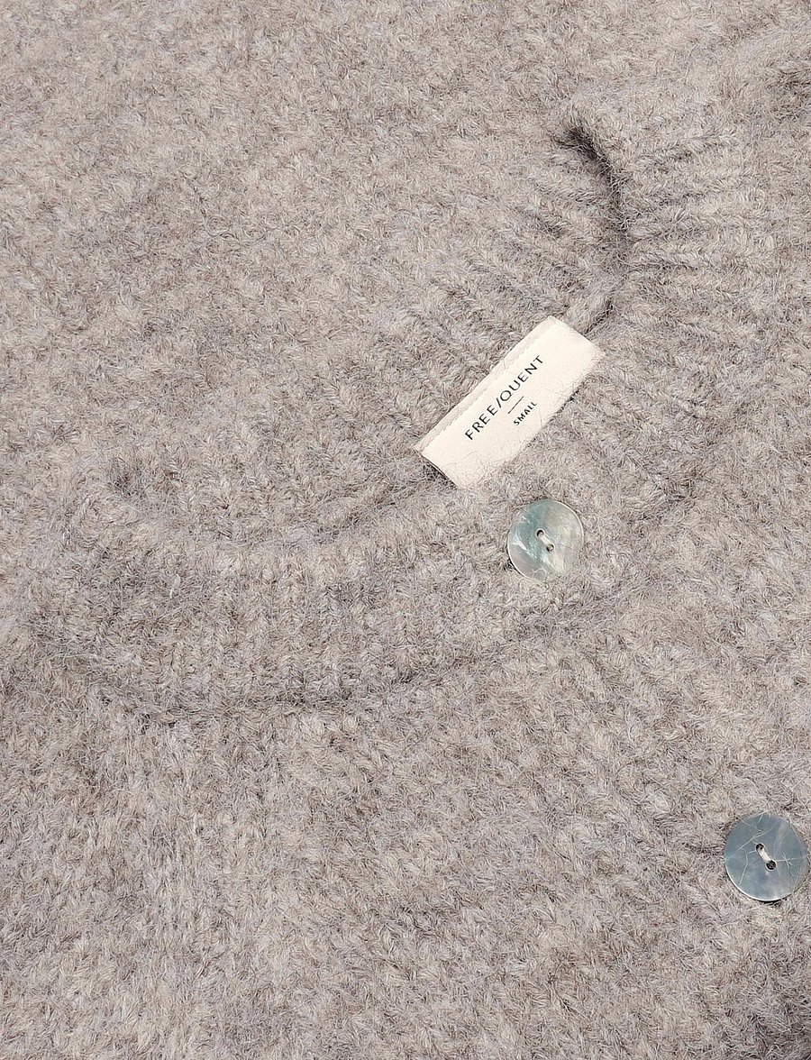 FREE/QUENT - FQGRSLULU-CARDIGAN - koftor - desert taupe melange - 3