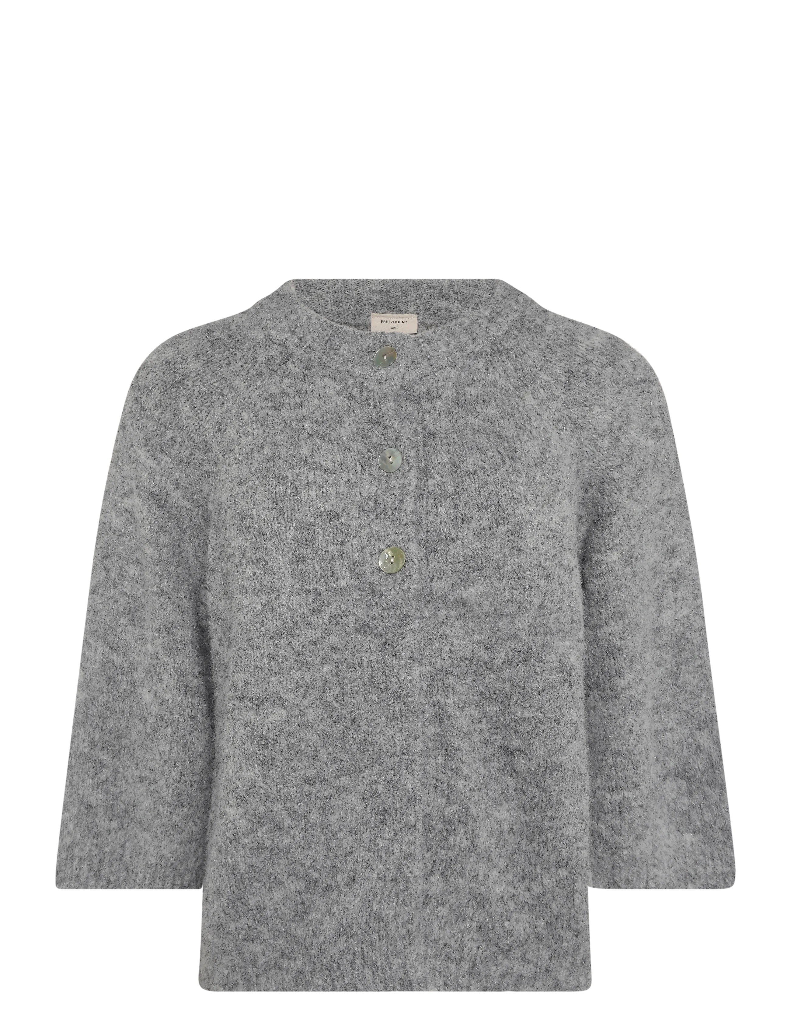FREE/QUENT FQGRSLULU-CARDIGAN - Kläder - MED. GREY MELANGE / grey