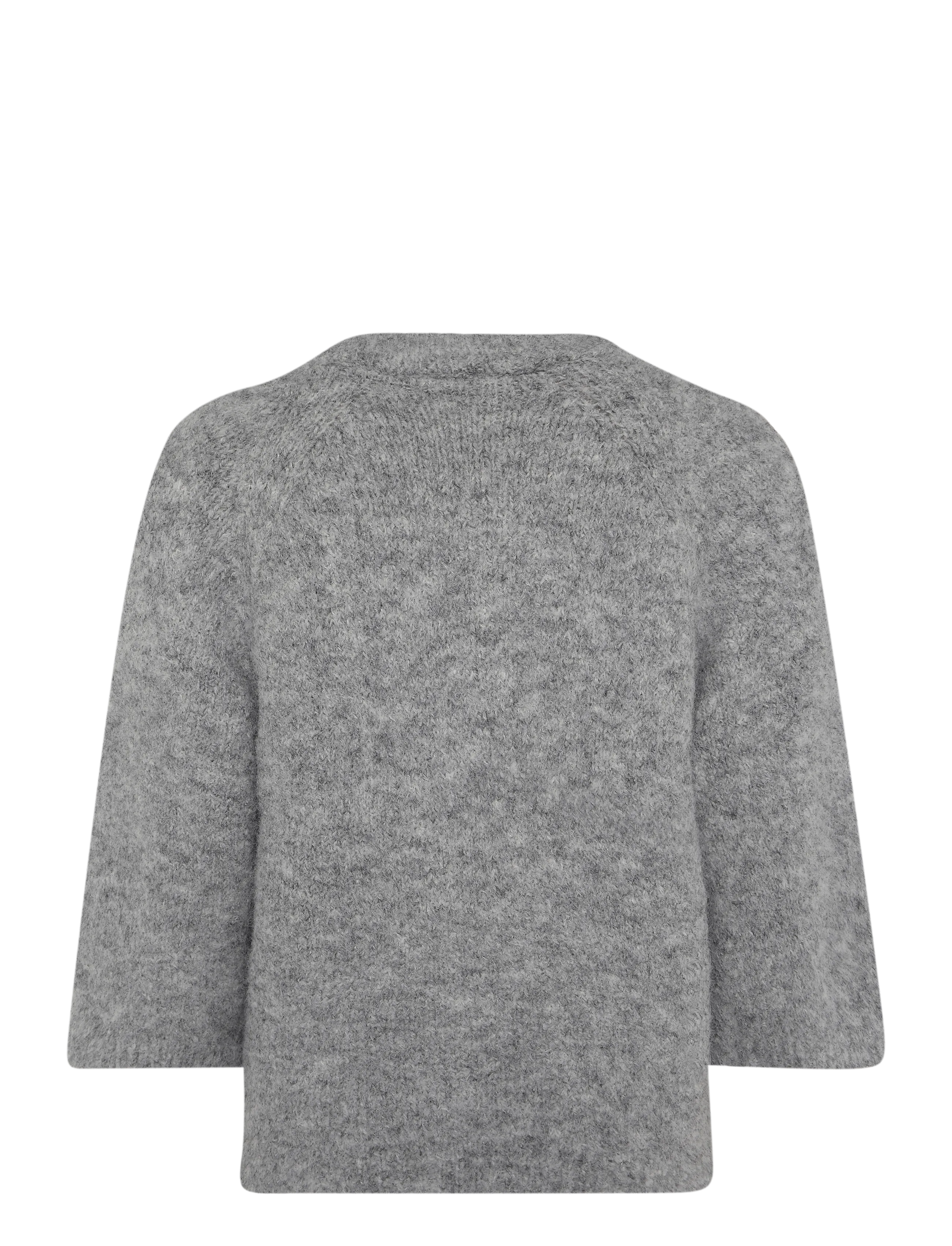 FREE/QUENT - FQGRSLULU-CARDIGAN - koftor - med. grey melange - 1