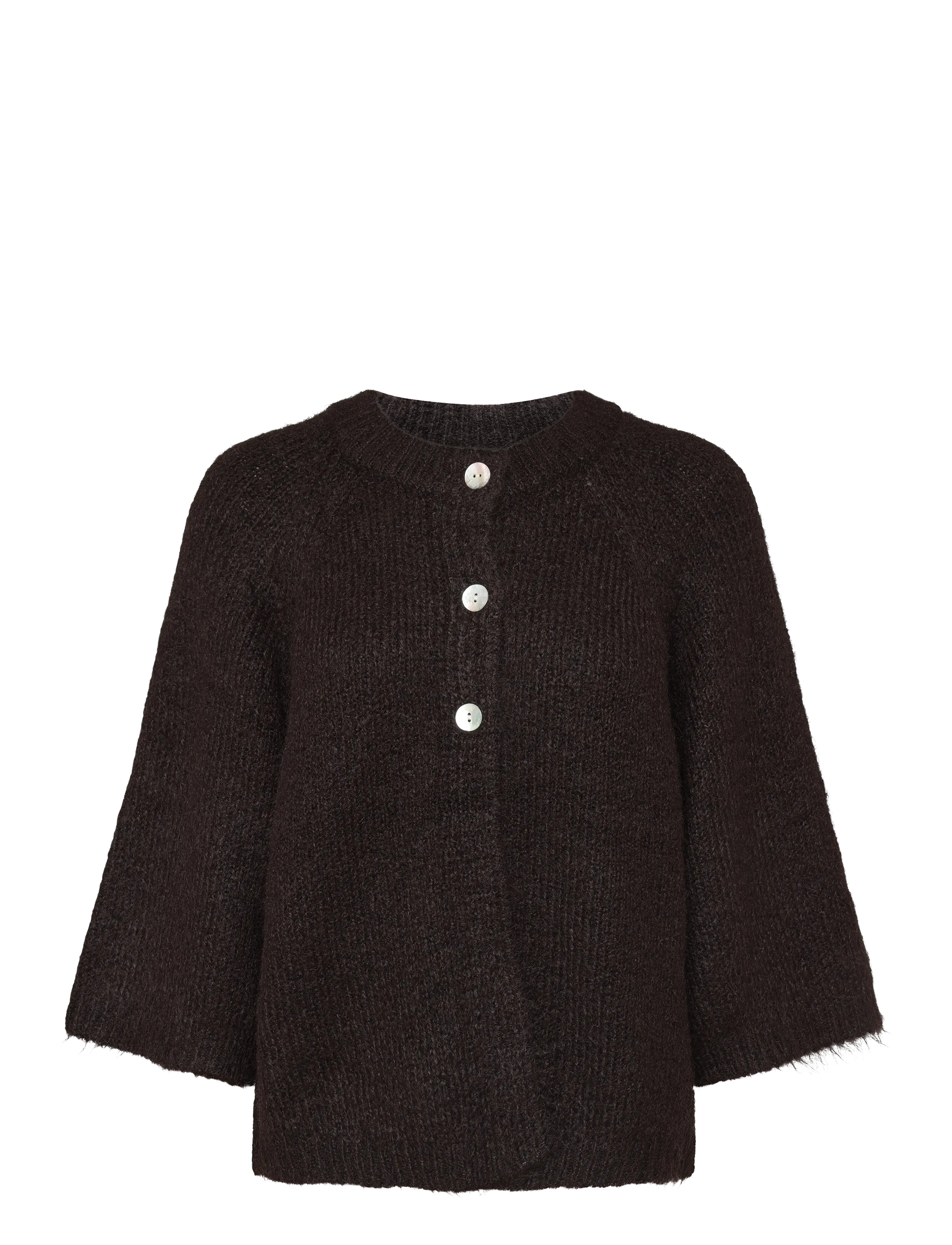 FREE/QUENT FQGRSLULU-CARDIGAN - Koftor - MOLE MELANGE / brown