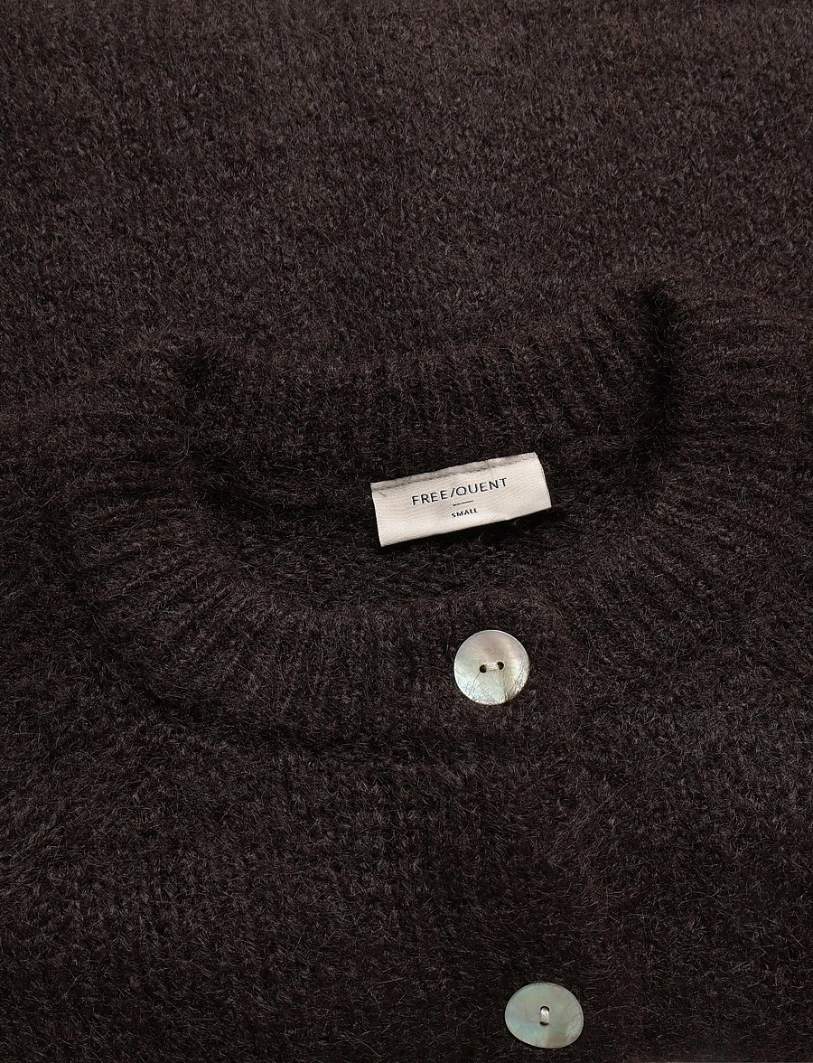 FREE/QUENT - FQGRSLULU-CARDIGAN - koftor - mole melange - 2