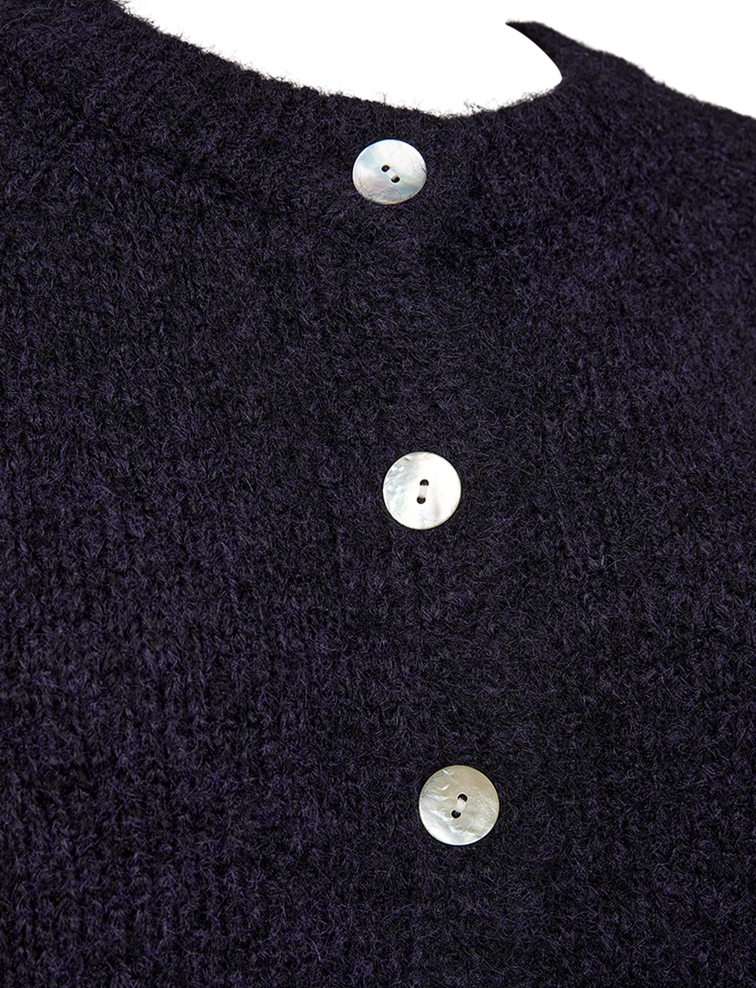 FREE/QUENT - FQGRSLULU-CARDIGAN - cardigans - nightshade melange - 2