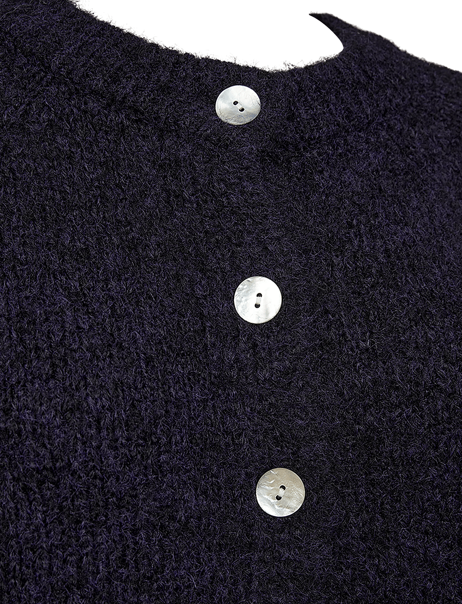 FREE/QUENT - FQGRSLULU-CARDIGAN - cardigans - nightshade melange - 2