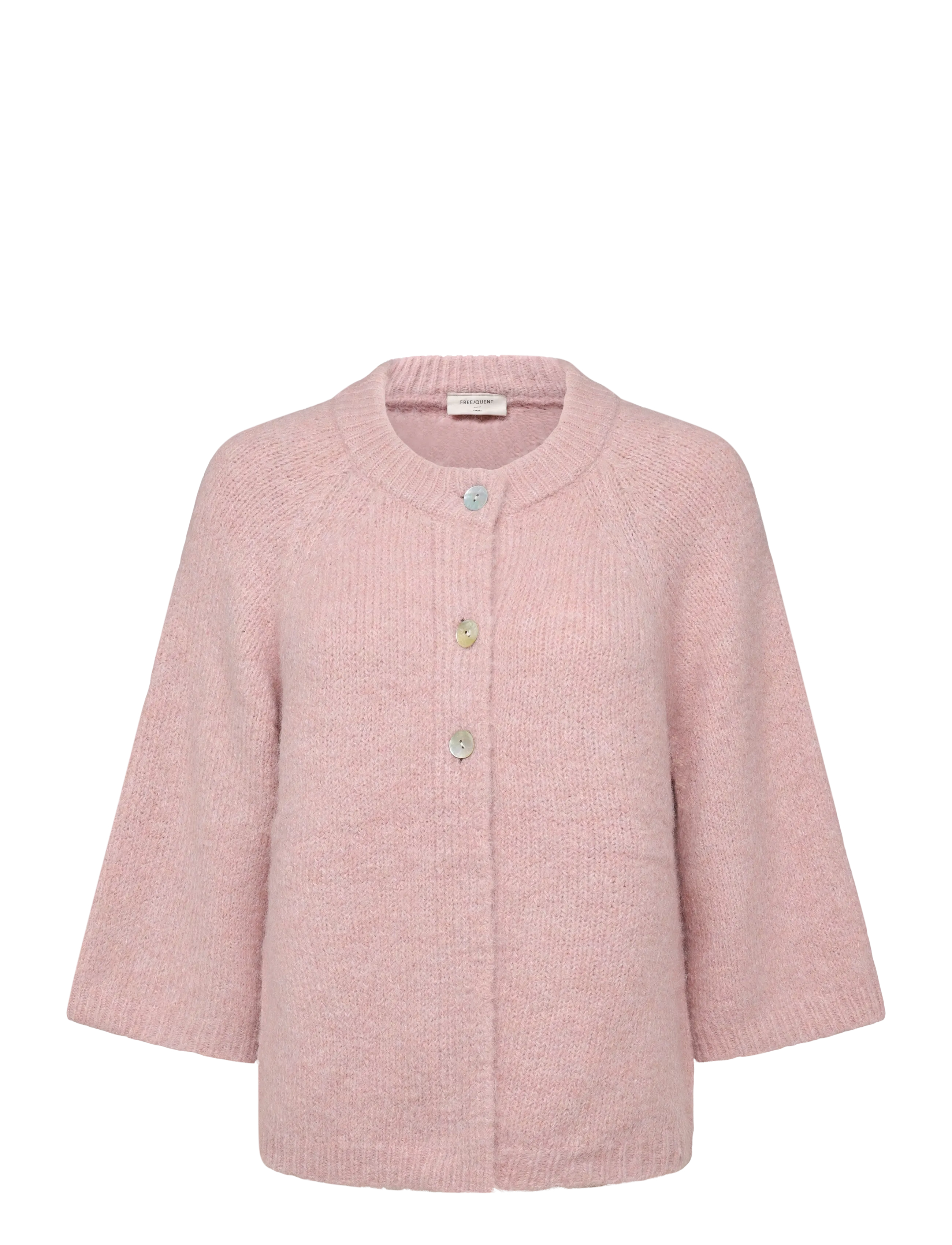 FREE/QUENT FQGRSLULU-CARDIGAN - Koftor - PALE MAUVE MELANGE / pink/rose