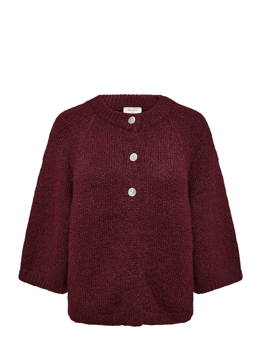 FREE/QUENT - FQGRSLULU-CARDIGAN - koftor - port royale melange - 0