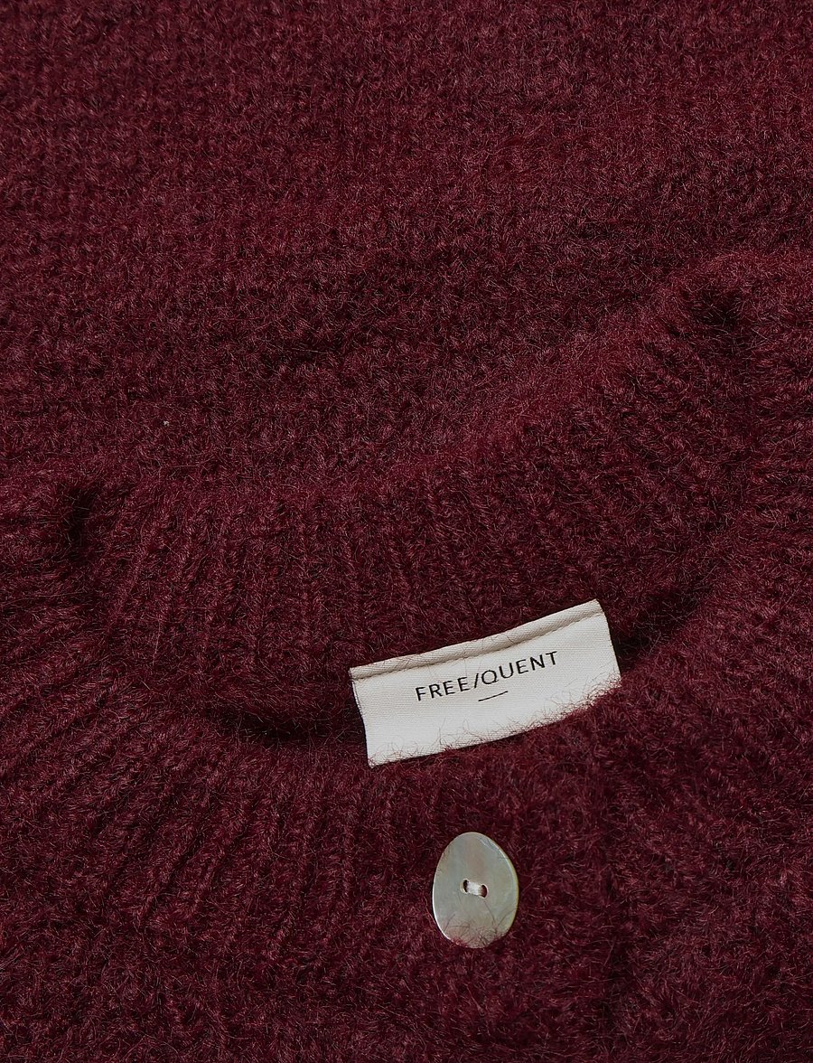 FREE/QUENT - FQGRSLULU-CARDIGAN - koftor - port royale melange - 2